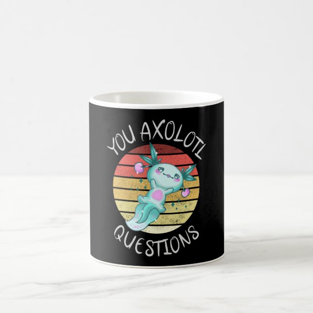 Du axolotfrågor kaffemugg (Center)