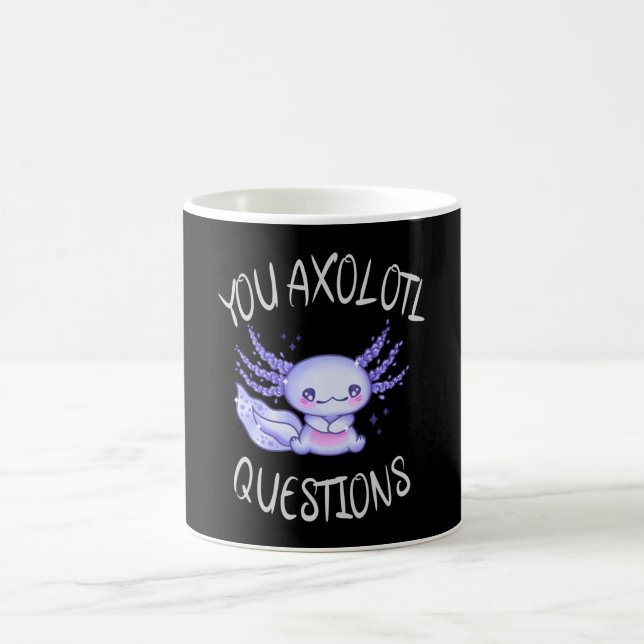 Du axolotfrågor kaffemugg (Center)