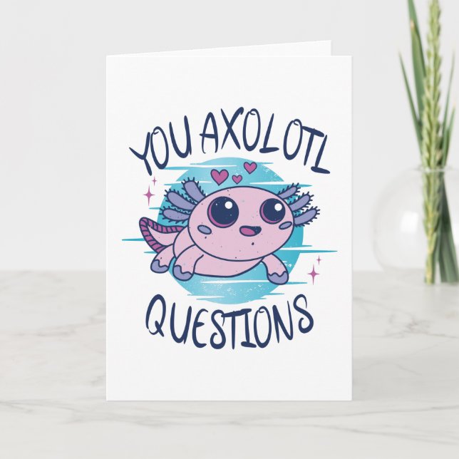 Du axolotfrågor kort (Framsida)