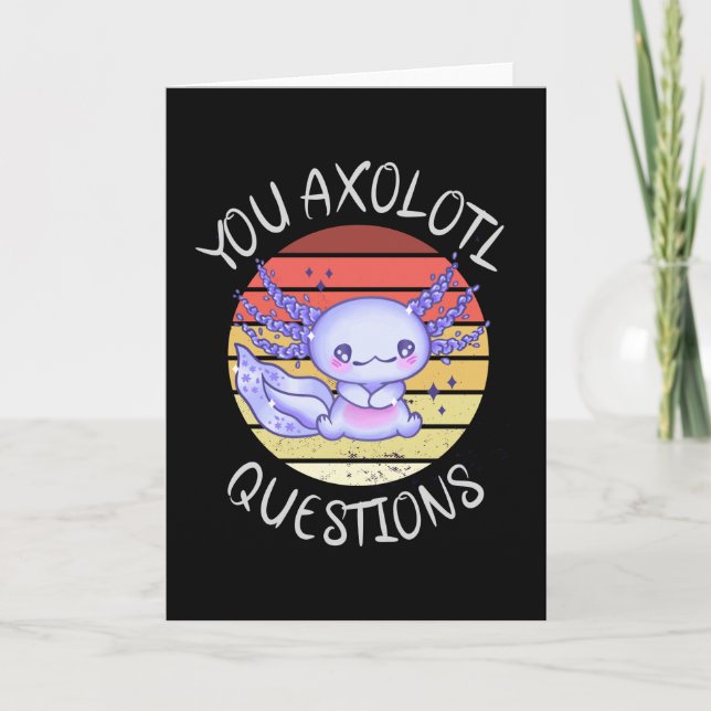 Du axolotfrågor kort (Framsida)