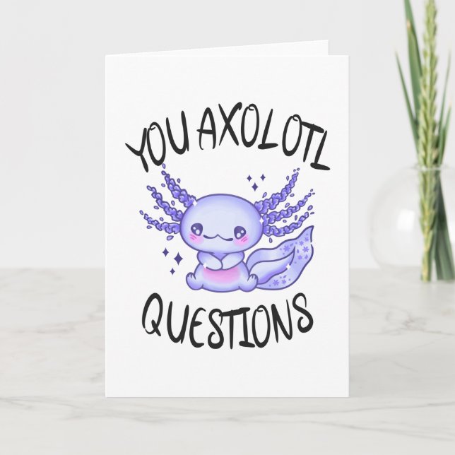Du axolotfrågor kort (Framsida)
