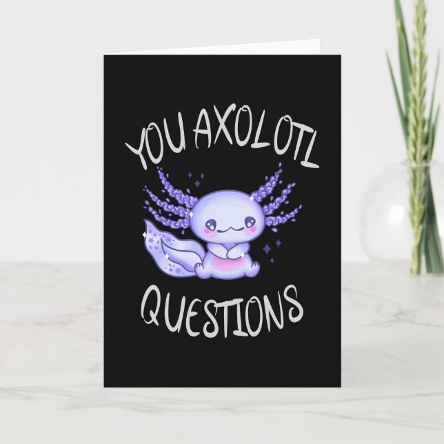Du axolotfrågor kort (Framsida)