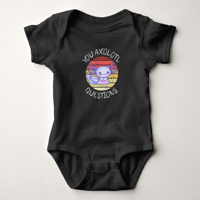 Du axolotfrågor t shirt (Framsida)