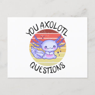 Du axolotfrågor vykort