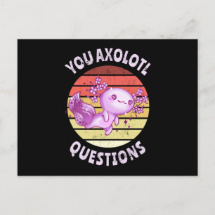 Du axolotfrågor vykort