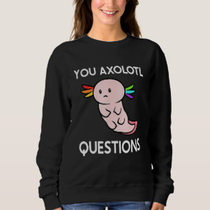 Du Axolotl Frågar Lgbt Flagga Lesbisk Gay pride T Shirt