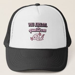 Du Axolotl Frågar Retro 90s Cute Axolotl Keps