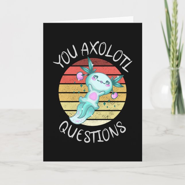 Du axolotl frågor kort (Framsida)