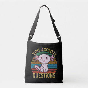 Du Axolotl Frågor Retro 90-tal Rolig Axolotl Axelväska