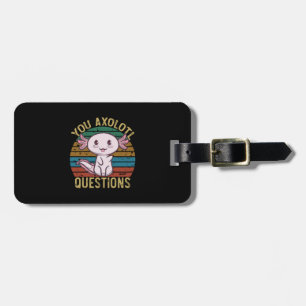 Du Axolotl Frågor Retro 90-tal Rolig Axolotl Bagagebricka
