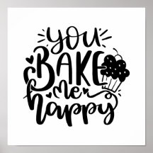 Du Bake mig Lycklig för Baker-gåva