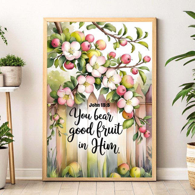 Du bär Bra Frukt i hans kristna murkonst Poster (Skapare uppladdad)