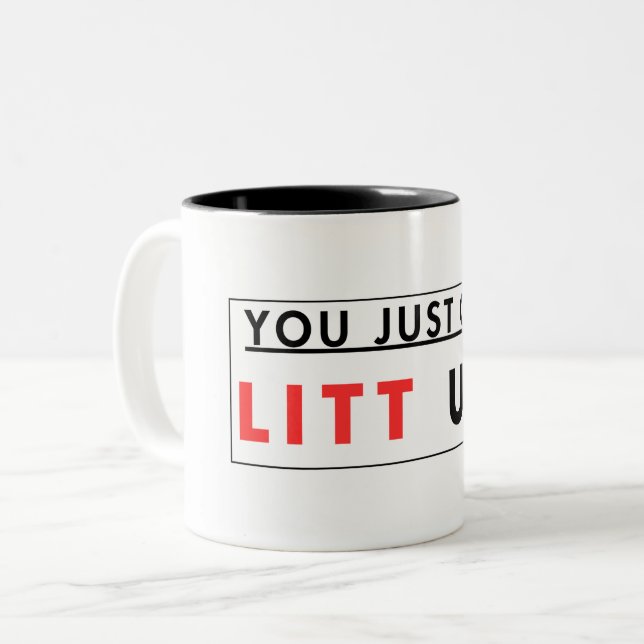 Du bara Har Litt upp! Två-Tonad Mugg (Framsida vänster)