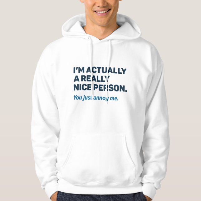 Du bara känner mig hoodie (Framsida)