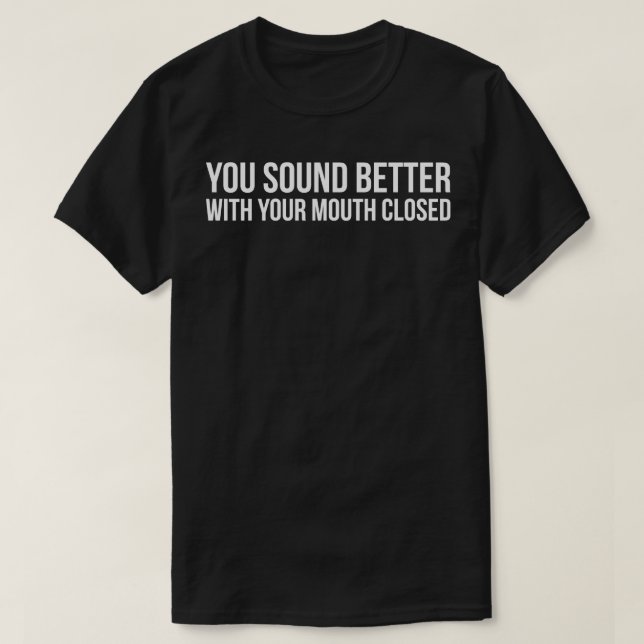 DU BÄTTRE MED DIN MUTH CLOSED LUNDA Sayi I LJUD T Shirt (Design framsida)