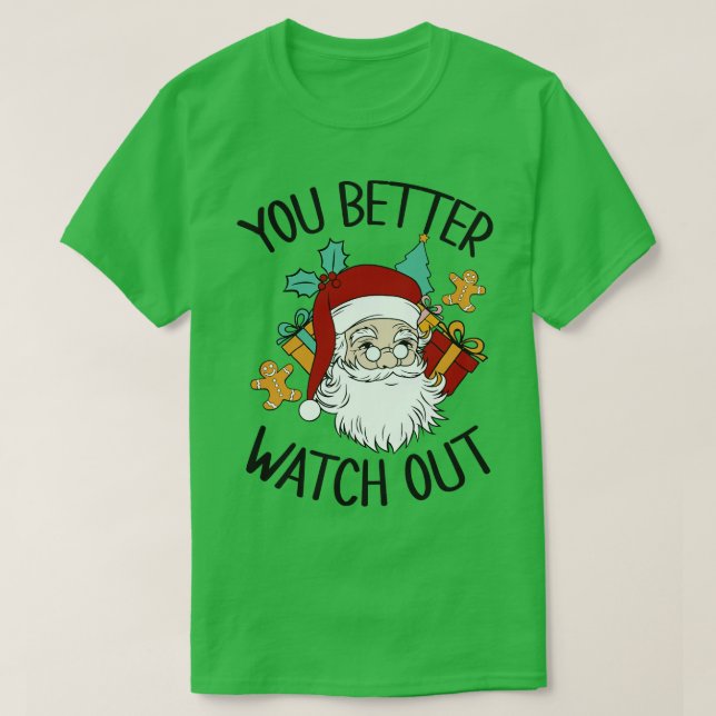 DU BÄTTRE VILL UT SANTA T SHIRT (Design framsida)