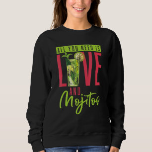 Du behöver bara Kärlek och Mojitos Bartende T Shirt