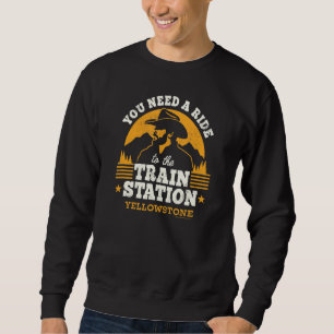 Du behöver en rid till Tåg Station Lång Ärmad Tröja