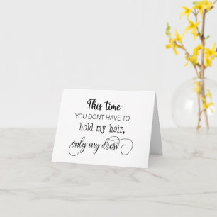 Du behöver inte hålla mitt hårvikta kort