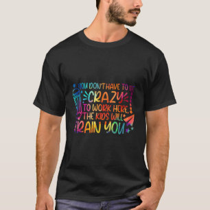 Du behöver inte vara arg för att jobba här. t shirt