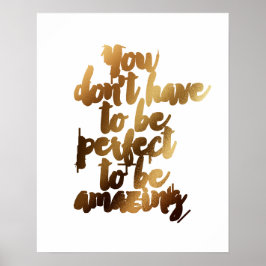 "Du behöver inte vara Perfekt för att vara Fantast Poster