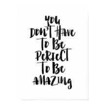 Du behöver inte vara perfekt för att vara fantasti