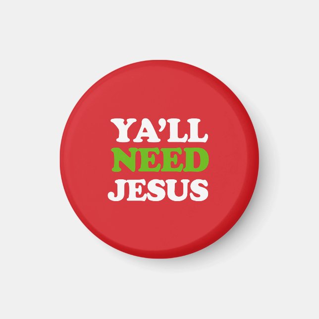 Du behöver Jesus Magnet (Framsidan)