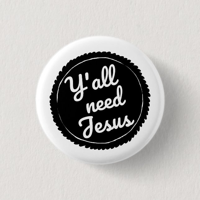 Du behöver Jesus som kortkortet knäppas Knapp (Framsida)