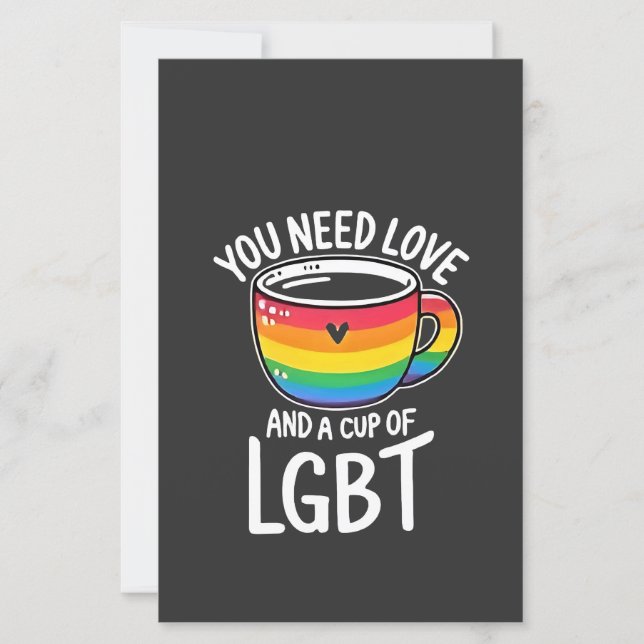 Du behöver Kärlek och en Kopp av HBT-Pridet Måndag (Framsida)