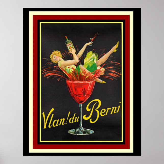 Du Berni-Cappiello Ad Poster 16 x 20 (Framsidan)