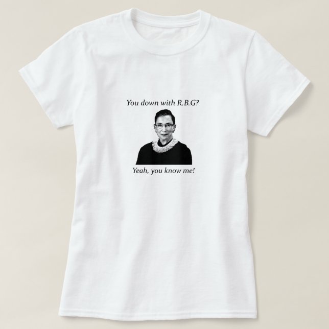 Du besegrar med RBG? Tee (Design framsida)