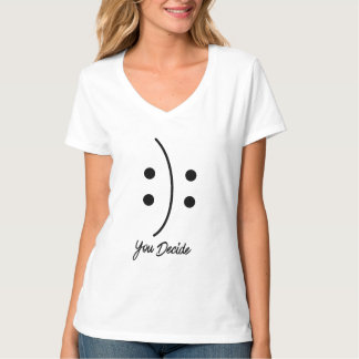 Du Bestämmer Minimalistisk Linje Konst Perspektiv T Shirt