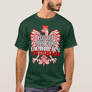 DU BET DIN DUPA JAG ÄR POSH FUNNY Poland Citizen T Shirt