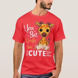 Du Bet Giraffe Im CuteGiraffe Älskare Boys and Gir T Shirt