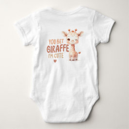 Du Bet Giraffe jag är Cute Baby T-Shirt