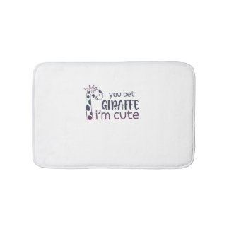 Du Bet Giraffe, jag är Cute Badrumsmatta
