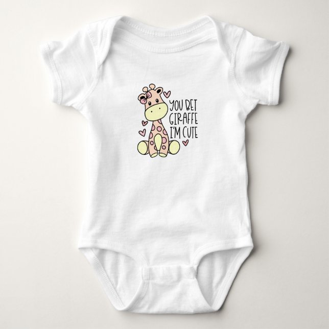 Du Bet Giraffe, jag är Cute Bodykostym T Shirt (Framsida)