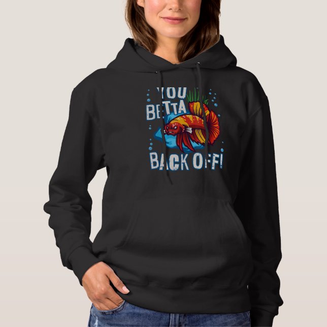 Du betta bak från Aquarium Fish Pun T Shirt (Framsida)