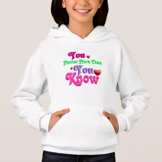Du betyder mer än du vet  t shirt (Framsida)