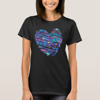 Du betyder semikolon hjärta förebyggande av självm t shirt