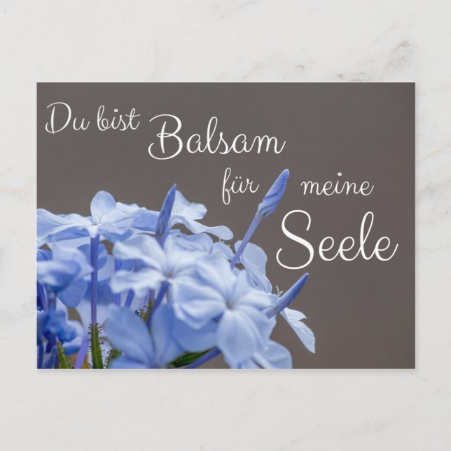 Du bist Balsam für meine Seele! Vykort (Framsida)
