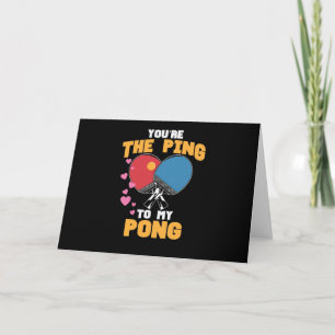 Du bist das Ping zu meinem Pong Tischtennis Kort