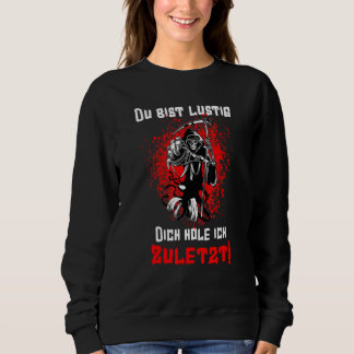 Du Bist Dich Hål Ich förra Bikerna Rocker Outfit T Shirt