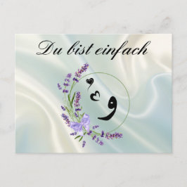 Du bist einfach "wow" vykort