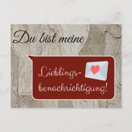 Du bist meine Lieblingsbenachrichtigung! Vykort