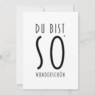 Du bist so wunderschön - valentine card kort