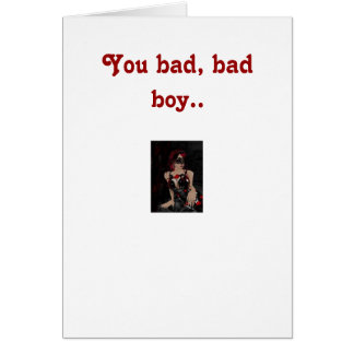 Du bjöd pojken. hälsningskort