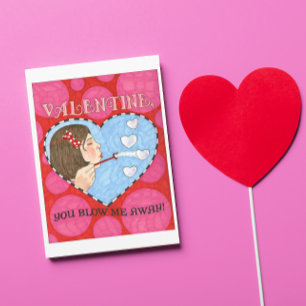 Du blåser mig bort från Valentine Card Helgkort