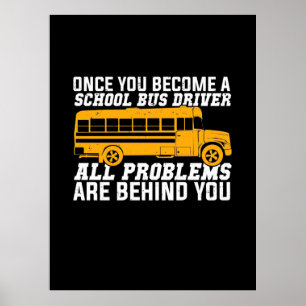 Du blir en skoldrivrutin i Buss Poster