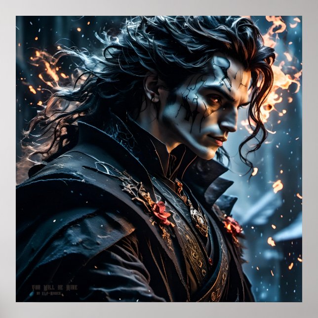 Du blir min - AI Fantasy Digital Art Print Poster (Framsidan)